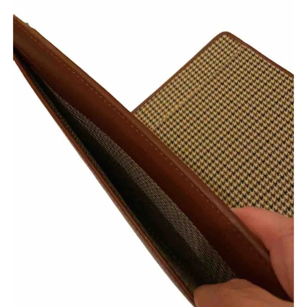 Cutter and Buck Brown Leather Portfolio Folder Binder Planer Notepad Holder